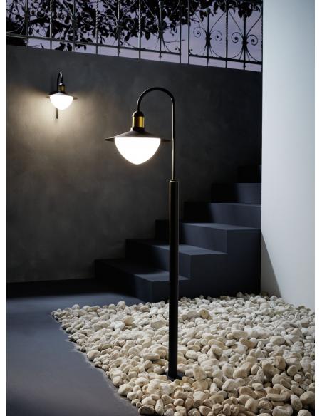 EGLO 97287 - SIRMIONE Floor lamp in galvanized steel and matte opaline glass