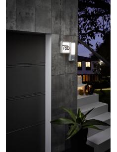 EGLO 97297 - CHEIRA Aplique de exterior con sensor de movimiento en Fundición de aluminio plata y Acrílico 2