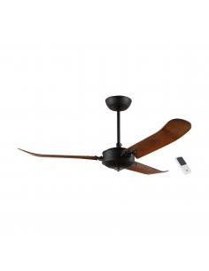 EGLO 35029 - HOI AN Ceiling Fan with knob in Aluminum, matte black metal cast