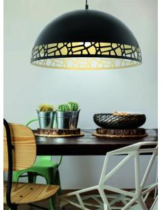 EGLO 97442 - SAVIGNANO Lámpara de Salón en Acero negro, blanco 2