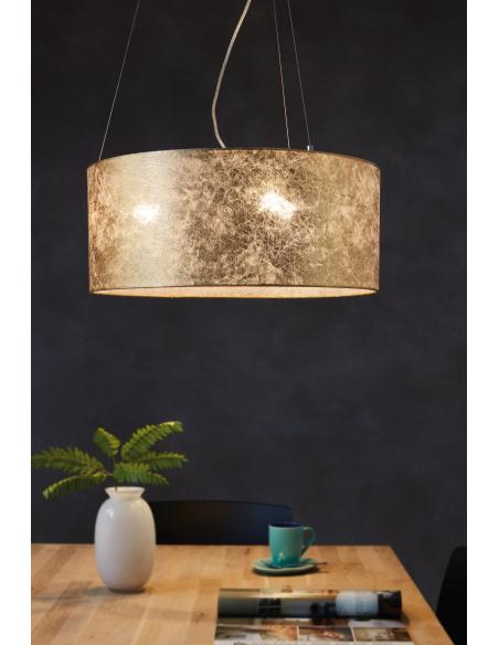 EGLO 97644 - VISERBELLA Pendant lamp in Steel and Textile