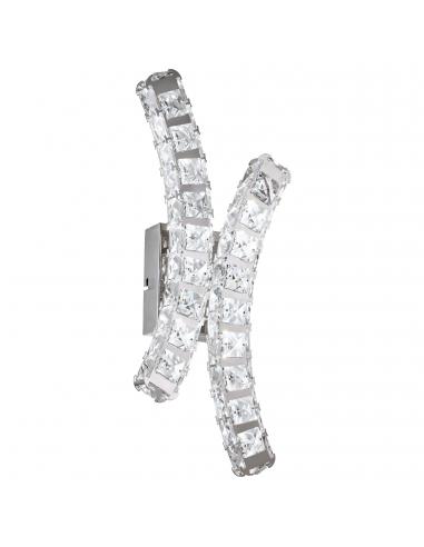 EGLO 39004 - TONERIA LED Wall Light in Stainless Steel Chrome and Glass