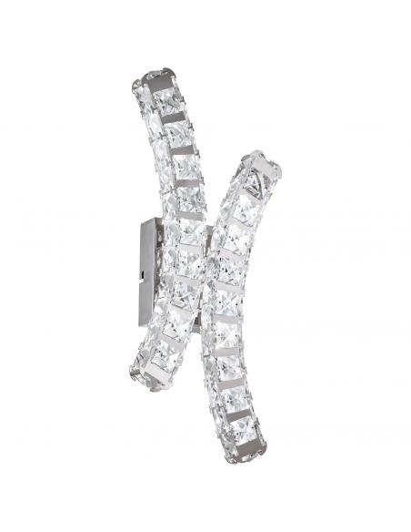 EGLO 39004 - TONERIA LED Wall Light in Stainless Steel Chrome and Glass