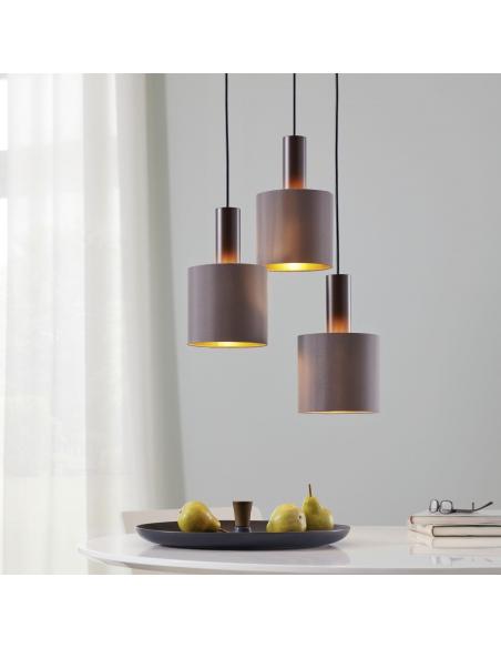 EGLO 97683 - CONCESSA 1 Pendant lamp in Steel and Textile