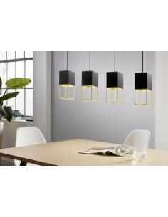 EGLO 97734 - MONTEBALDO Lámpara colgante LED en Acero negro, oro 2