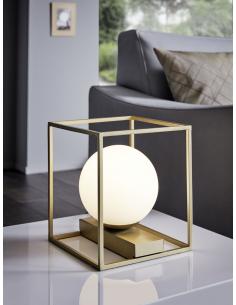 EGLO 97794 - VALLASPRA Living Room Lamp in Champagne Steel and Matte Opal Glass 2