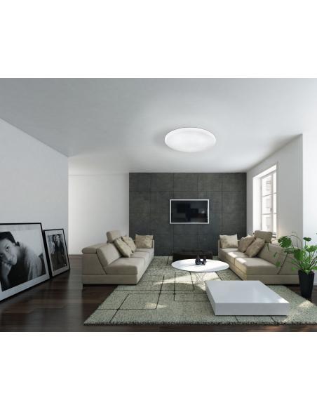 EGLO 97878 - FRANIA-S Wall / ceiling lamp in Steel and Acrylic with glass effect