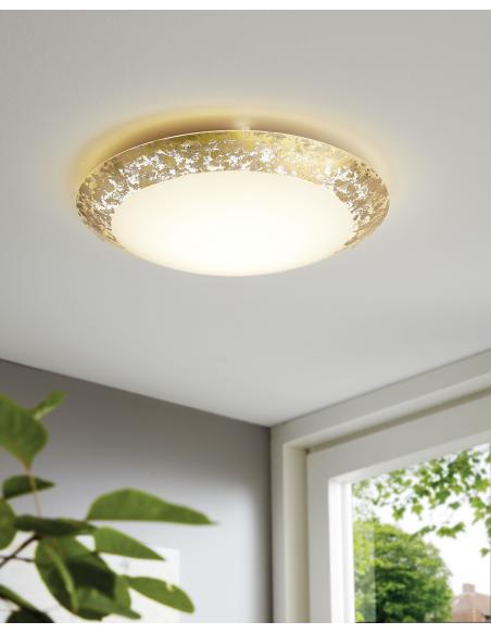 EGLO 98023 - MONTENOVO Wall / ceiling lamp in Steel and Glass