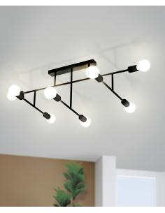 EGLO 98035 - BELSIANA Living Room Lamp in Black Steel 2