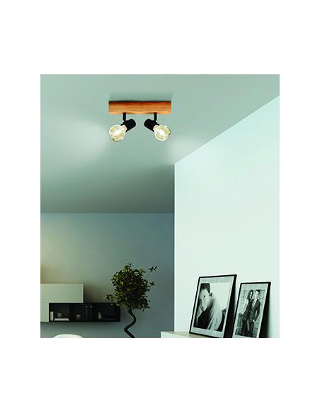 EGLO 98112 - TOWNSHEND 3 Spot in Wood, steel