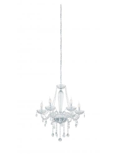 EGLO 39099 - BASILANO 1 Lámpara colgante de Cristal en Acero cromo y Vidrio