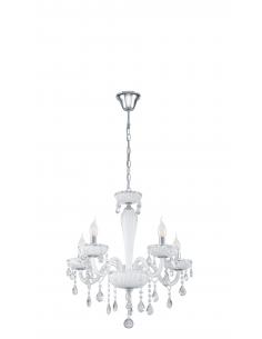 EGLO 39113 - CARPENTO Crystal Pendant Lamp in Chrome Steel and Glass