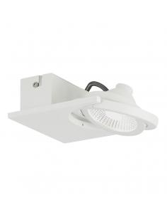 EGLO 39133 - BREA Living Room Lamp in Steel, white aluminum and satin glass