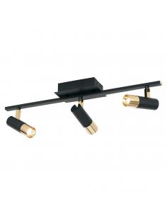 EGLO 39146 - TOMARES Living Room Lamp in Aluminum, black steel, brass