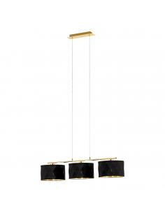 EGLO 39225 - DOLORITA Living Room Lamp in Steel, brass and Textile