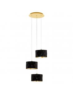 EGLO 39226 - DOLORITA Living Room Lamp in Steel, brass and Textile