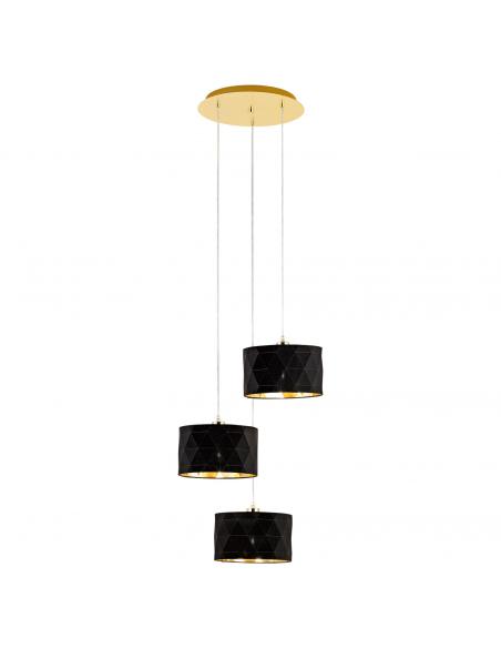 EGLO 39226 - DOLORITA Living Room Lamp in Steel, brass and Textile