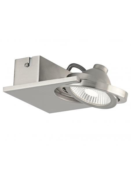 EGLO 39247 - BREA Living Room Lamp in Steel, nickel-matte aluminum and satin glass