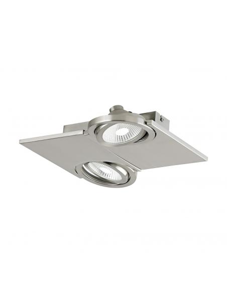 EGLO 39248 - BREA Living Room Lamp in Steel, nickel-matte aluminum and satin glass