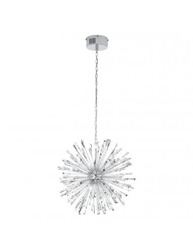 EGLO 39261 - VIVALDO 1 LED pendant lamp in Chrome Steel and Glass