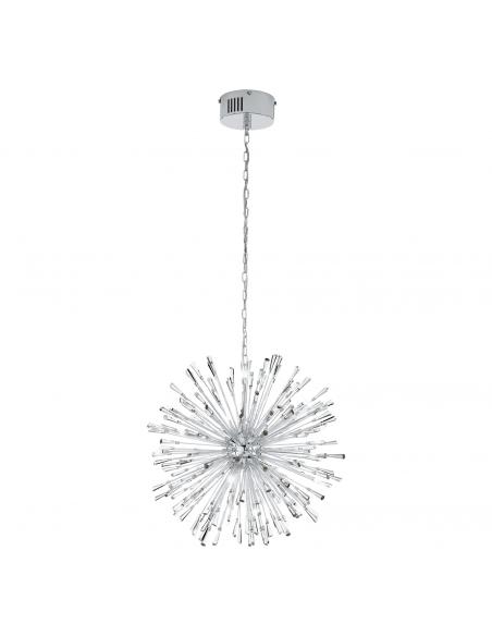 EGLO 39261 - VIVALDO 1 LED pendant lamp in Chrome Steel and Glass