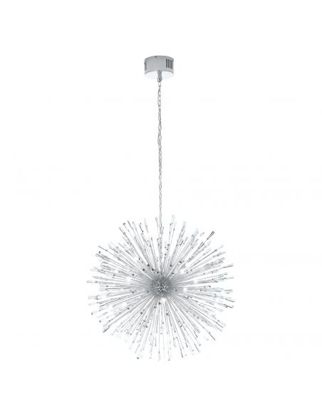 EGLO 39262 - VIVALDO 1 LED pendant lamp in Chrome Steel and Glass