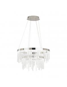 EGLO 39281 - ANTELAO LED pendant lamp in chrome steel and glass