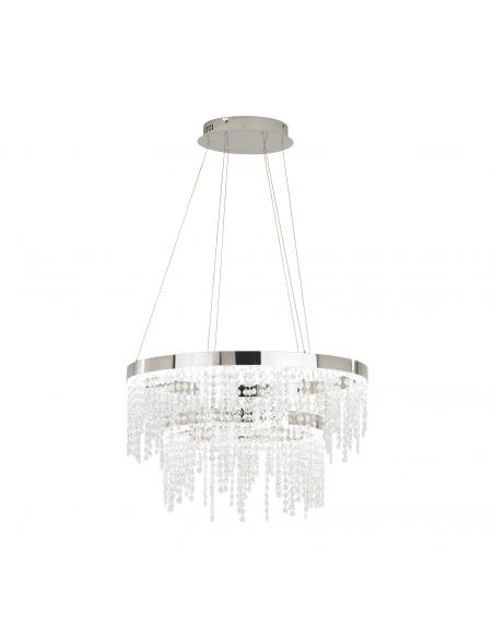 EGLO 39281 - ANTELAO LED pendant lamp in chrome steel and glass