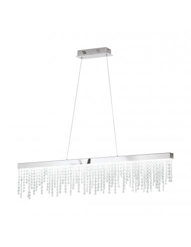 EGLO 39284 - ANTELAO LED pendant lamp in chrome steel and glass