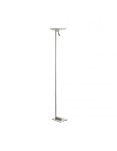 EGLO 39298 - BENAMOR LED floor lamp in matte nickel steel and glass