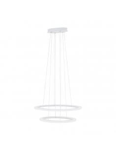 EGLO 39307 - PENAFORTE Lámpara colgante LED en Aluminio blanco y Acrílico