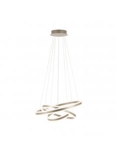 EGLO 39314 - TONARELLA LED pendant lamp in champagne steel and acrylic