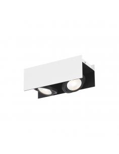EGLO 39316 - VIDAGO Plafón LED en Aluminio, acero blanco, negro