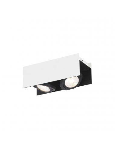 EGLO 39316 - VIDAGO Plafón LED en Aluminio, acero blanco, negro