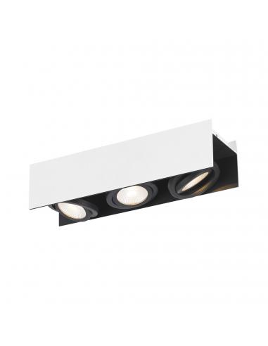 EGLO 39317 - VIDAGO Plafón LED en Aluminio, acero blanco, negro