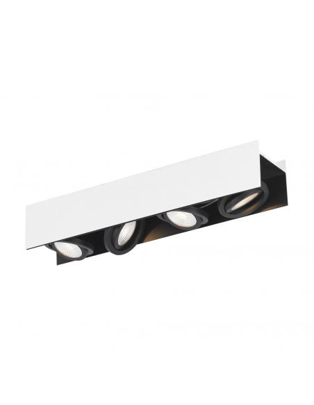 EGLO 39318 - VIDAGO Plafón LED en Aluminio, acero blanco, negro