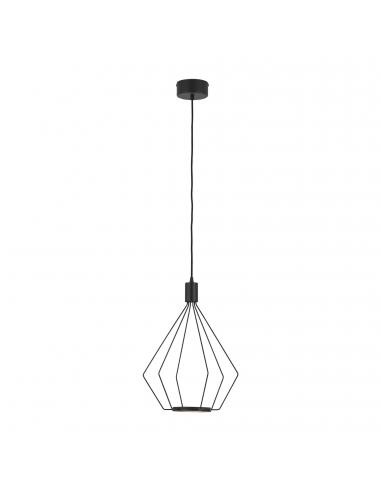EGLO 39321 - CADOS LED pendant lamp in black steel and acrylic