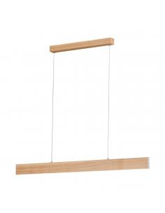 EGLO 39345 - CLIMENE LED pendant lamp in Aluminum, steel, brushed aluminum wood, matte nickel, oak and Acrylic