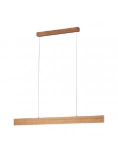 EGLO 39347 - CLIMENE LED pendant lamp in Aluminum, steel, brushed aluminum wood, matte nickel, hazelnut and Acrylic