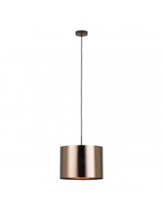 EGLO 39355 - SAGANTO 1 Copper pendant lamp in brown steel and acrylic