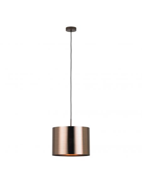EGLO 39393 - SAGANTO 1 Copper pendant lamp in brown steel and acrylic