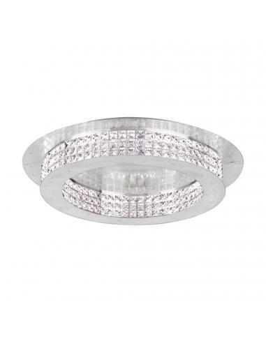EGLO 39404 - PRINCIPE LED Ceiling Light in Steel Silver and Glass