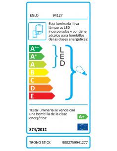 EGLO 94127 - TRONO STICK Outdoor LED wall light in stainless steel stainless steel and glass, plastic 2