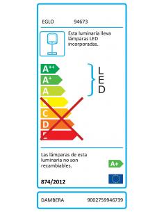 EGLO 94673 - DAMBERA Lámpara LED en Acrílico negro 2