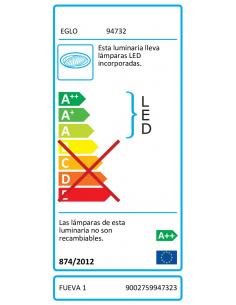 EGLO 94732 - FUEVA 1 Lámpara Empotrable LED en Fundición de metal blanco y Acrílico 2