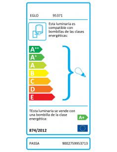 EGLO 95371 - PASSA Aplique LED en Acero marrón, cobre 2