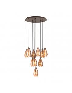 EGLO 39509 - SIRACUSA Brown Steel Copper Pendant Lamp