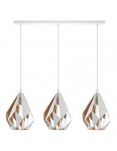 EGLO 43002 - CARLTON 1 Living Room Lamp in white steel, gold