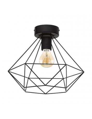 EGLO 43004 - TARBES Living Room Lamp in Black Steel