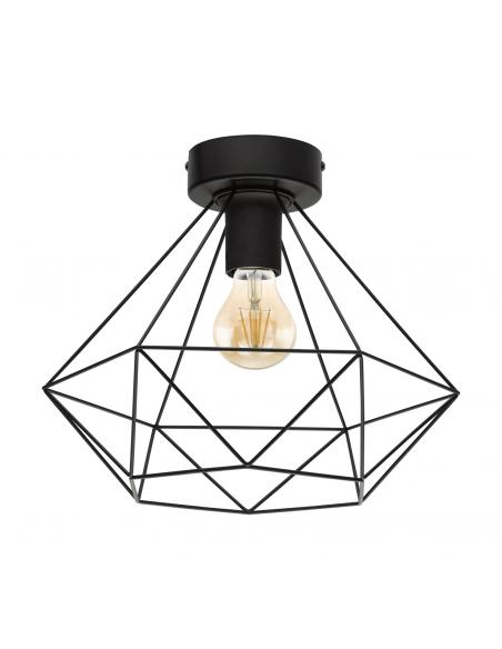 EGLO 43004 - TARBES Living Room Lamp in Black Steel